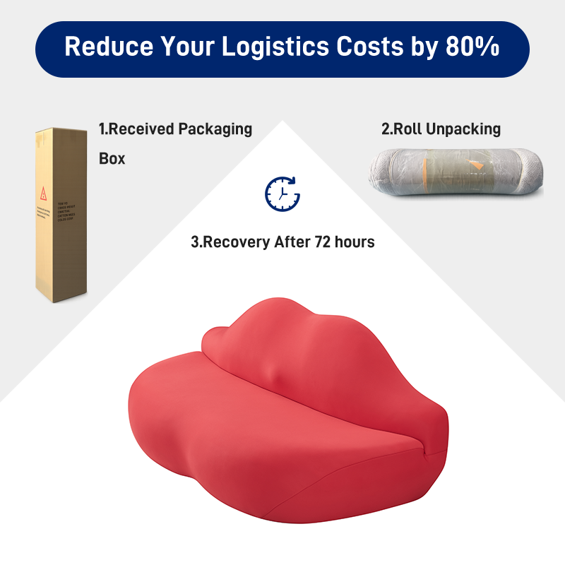 S253 Foreign Trade Hot Single Piece Sexy Red Lips Sofa Double Seat Designer Sofa Compression Packaging Color Size Can Be Customized